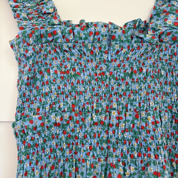 Sea New York Lilly Smocked Strawberry Midi Dress - Picture 9 of 9